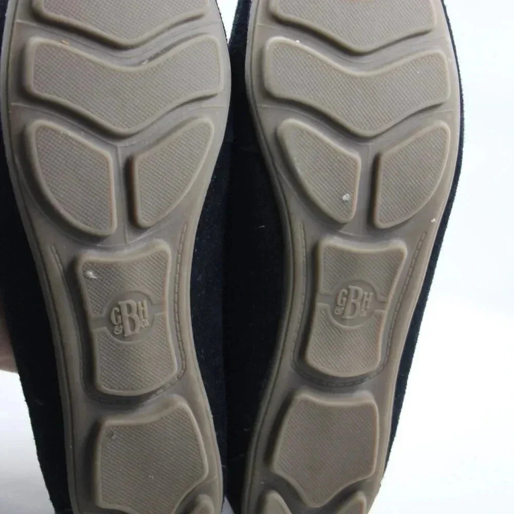 Bass Black Blair Penny Loafers Sz 7M Suede Slip On - Picture 10 of 12